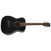 Cort AB590MF-BOP-W Acoustic Bass Guitar With Bag (Black Open Pore)