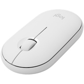 Logitech M350 Pebble USB Wireless/Bluetooth Mouse - White
