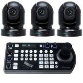 BirdDog Eyes P200 1080p Full NDI PTZ Camera Bundle (Black)