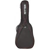 Ritter Performance RGP2-CH/BRD 1/2-Size Classical Guitar Bag (Black Red)