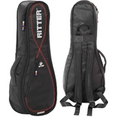 Ritter Performance RGP2-UC/BRD Concert Ukulele Bag (Black/Red)