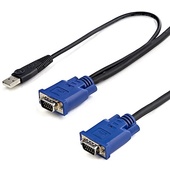 StarTech Ultra Thin USB VGA KVM 2-in-1 Cable (3m)