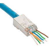 DYNAMIX CAT6 STP Pass-Through Plug (20 Pack)