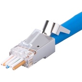 DYNAMIX CAT6A STP Pass-Through Plug (20 Pack)