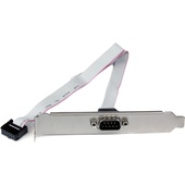 StarTech 9-Pin Serial Male to 10-Pin Motherboard Header Slot Plate (40.6, Gray)