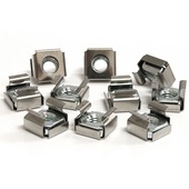 StarTech M6 Cage Nuts for Server Rack Cabinet (50-Pack)