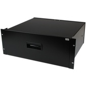 StarTech 4U Black Steel Storage Drawer for 19 inch Racks and Cabinets