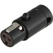 Cable Techniques CT-LPS-TA3-K LPS Low-Profile TA3F Connector (Black)