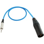 Cable Techniques 3.5mm TRS to 3-Pin XLRM Unbalanced Cable (30.4cm, Blue)