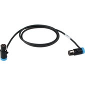 Cable Techniques Low-Profile TA3F to TA5F Adapter Cable (60.9cm, Blue Caps)
