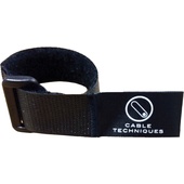 Cable Techniques Touch-Fastener Cable Wrap (Black, 20.3cm)