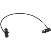 Cable Techniques Low-Profile TA3F to TA5F Adapter Cable (30.4cm, Black Caps)
