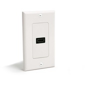 StarTech Single Outlet Female HDMI Wall Plate (White)