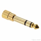 Titan Connectors Female 3.5mm Mini to Male 1/4" Headphone Adapter