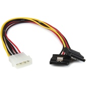 StarTech LP4 to 2x latching SATA Y Cable (30.4cm)