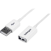 StarTech USB 2.0 Extension Cable A to A - M/F (White, 3m)