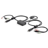 StarTech 2 Port USB DisplayPort Cable KVM Switch