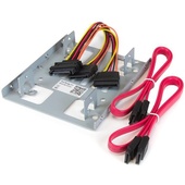 StarTech Dual 2.5" to 3.5" HDD Bracket f/SATA Hard Drives for Mounting Bay