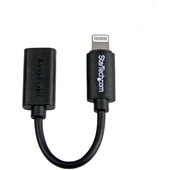 StarTech Micro USB to Lightning Adapter (10cm, Black)