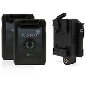 Core SWX RED Komodo BP Mount To V-Mount Plate 2 x Nano V 98 Battery Bundle