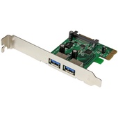 StarTech 2 Port PCIe USB 3.0 Card Adapter w/ UASP