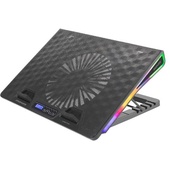 PROMATE Gaming Portable Height Adjustable RGB LED Cooling Pad