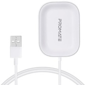 PROMATE AuraPod-1 5W Anti-Slip Qi Wireless Charging Dock for Apple Airpods (White)