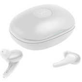 PROMATE Autonomy High Definition Metallic TWS Wireless Earbuds with IntelliTouch (White)