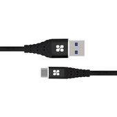 PROMATE NerveLink-C 1.2m High Speed Data Sync and Charge USB-C Cable (Black)
