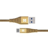 PROMATE NerveLink-C 1.2m High Speed Data Sync and Charge USB-C Cable (Gold)