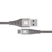 PROMATE NerveLink-C 1.2m High Speed Data Sync and Charge USB-C Cable (Grey)