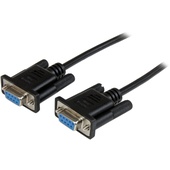StarTech DB9 RS232 Null Modem Cable FF (Black, 1m)