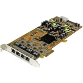 StarTech 4 Port Gigabit PoE PCIe Network Card
