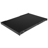 StarTech 1 RU Adjustable-Mounting-Depth Rackmount Shelf, Heavy-Duty Fixed Rack Shelf