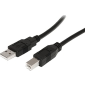 StarTech USB 2.0 Type-A Male to Type-B Male Active Cable (Black, 9.1m)
