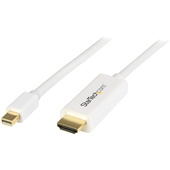 StarTech Mini DisplayPort to HDMI converter cable (White, 1.8m)