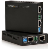 StarTech 10/100 VDSL2 Ethernet Extender Kit over Single Pair Wire (Black)