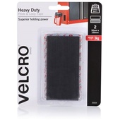VELCRO Heavy Duty Hook & Loop Tape (50mm x 100mm) - 2 Pack