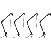 Gator Cases Deluxe Frameworks Desktop Mic Boom Stand - 4 Pack