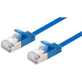 DYNAMIX Cat6A S/FTP Slimline Shielded 10G Patch Lead (Blue, 2m)