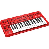 Behringer MS-101 Analog Synthesiser With Live Kit (Red) And Decksaver Behringer MS-1 Cover (Bundle)