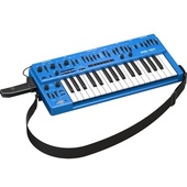 Behringer MS-101 Analog Synthesiser With Live Kit (Blue) And Decksaver Behringer MS-1 Cover (Bundle)