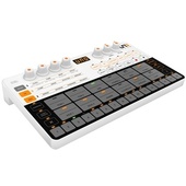 IK Multimedia UNO Portable Drum Machine (White) And Decksaver IK Multimedia Drum Cover (Bundle)