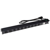 DYNAMIX 10 Outlet Vertical Power Rail (8x 10A IEC C13 & 2x 16A IEC C19)