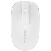 PROMATE Suave-2 Wireless Ergonomic Mouse (White)
