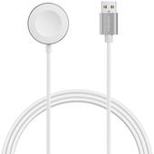 PROMATE AuraCord-A USB Charging Cable for Apple Watch (White)