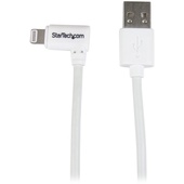 StarTech Angled Lightning to USB Cable White (White, 0.9m)