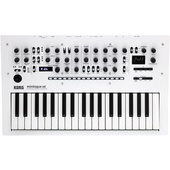 Korg Minilogue XD Polyphonic Synthesiser (Pearl White) & Decksaver Cover for Korg Minilogue (Bundle)