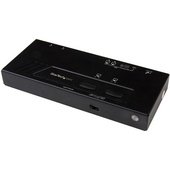 StarTech 2 x 2 HDMI 4K Matrix Switch with Fast Switching and Auto-Sensing (Black)