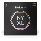D'Addario NYXL1046 Nickel Wound Electric Strings - .010-.046 Regular Light (3 Pack)